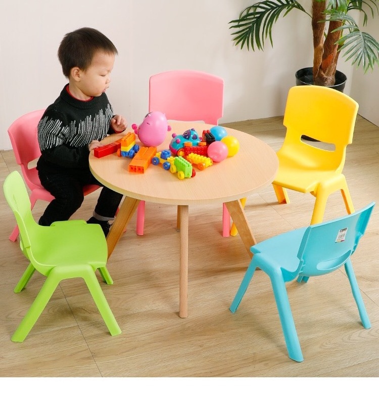 Colourful Kindergarten Kids' Furniture Baby Kids Stackable Outdoor Plastic Children Chair