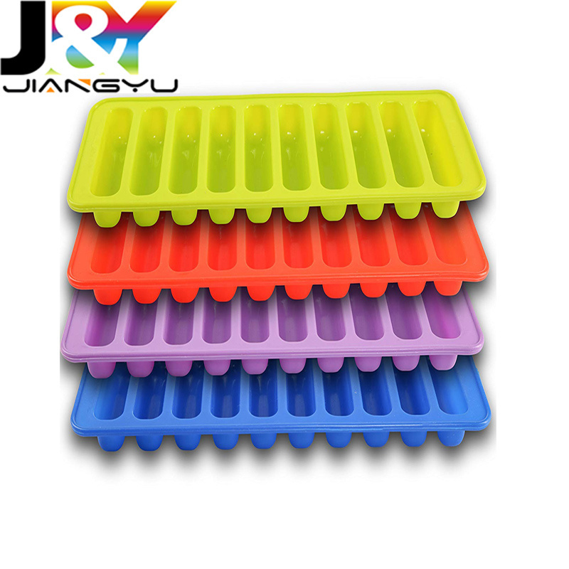 10 cavity Icy Bottle Stick Trays silicone Ice Cube Tray Cylinder Ice Cubes