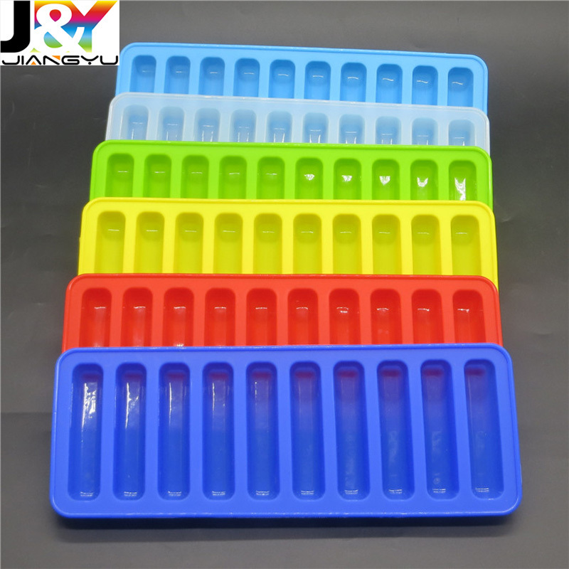 10 cavity Icy Bottle Stick Trays silicone Ice Cube Tray Cylinder Ice Cubes