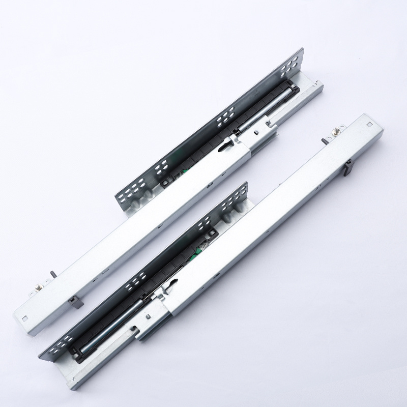 Elasticity Damper Railing Telescopic Channel Soft Close Concealed Mounted Drawer Slides