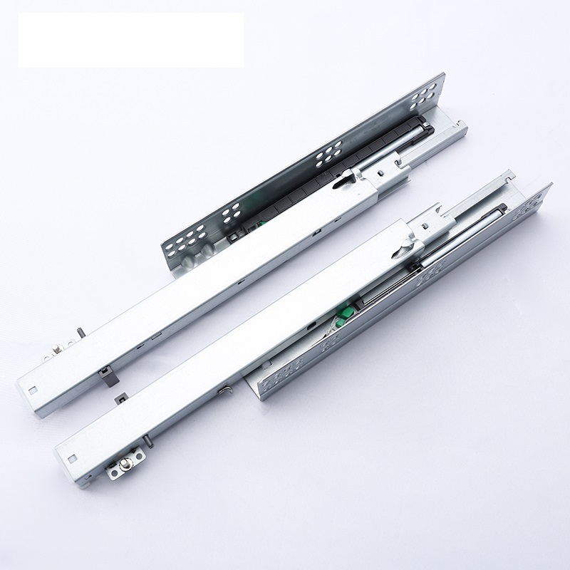 Elasticity Damper Railing Telescopic Channel Soft Close Concealed Mounted Drawer Slides