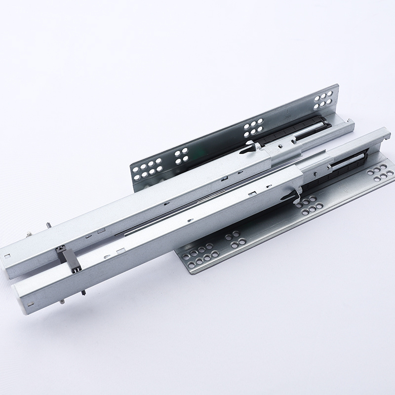 Elasticity Damper Railing Telescopic Channel Soft Close Concealed Mounted Drawer Slides