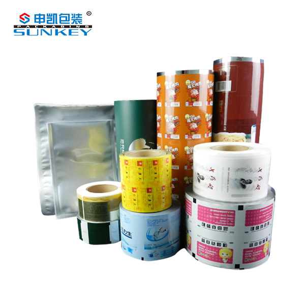 Custom Printing Flexible PE Food Packaging Laminated Plastic Roll Packaging Film Stretch Film