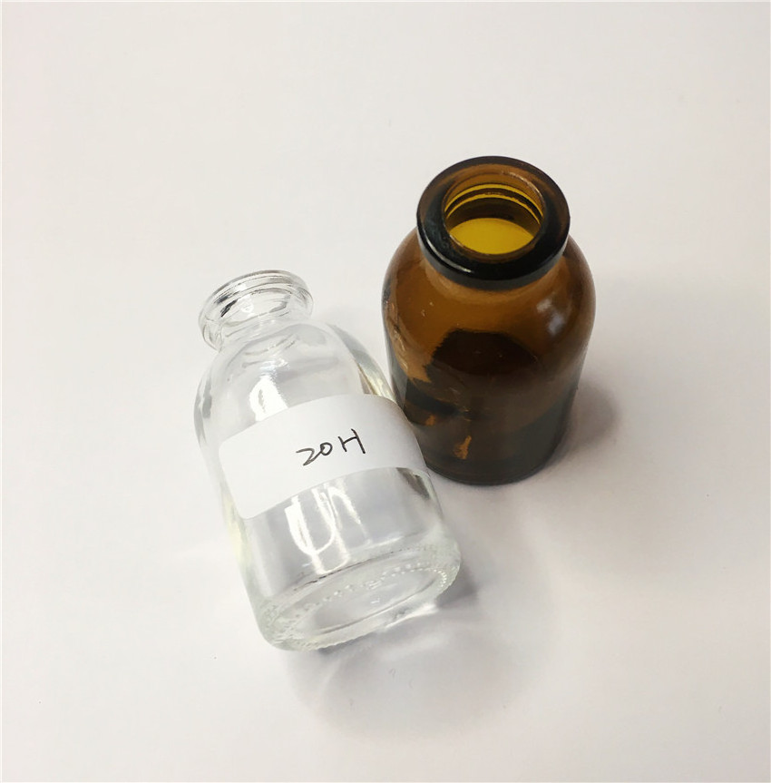 Moulded Glass Bottle for 7ml to 20ml injection vials with amber or clear pharmaceutical