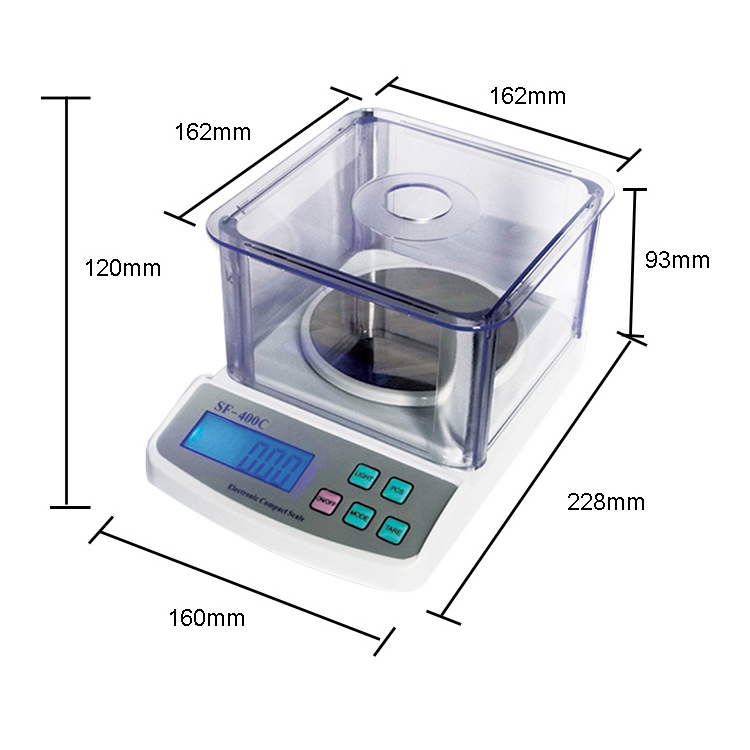 SF-400C OEM digital laboratory balance 0.01g electronic kitchen household gsm fabric weight scale