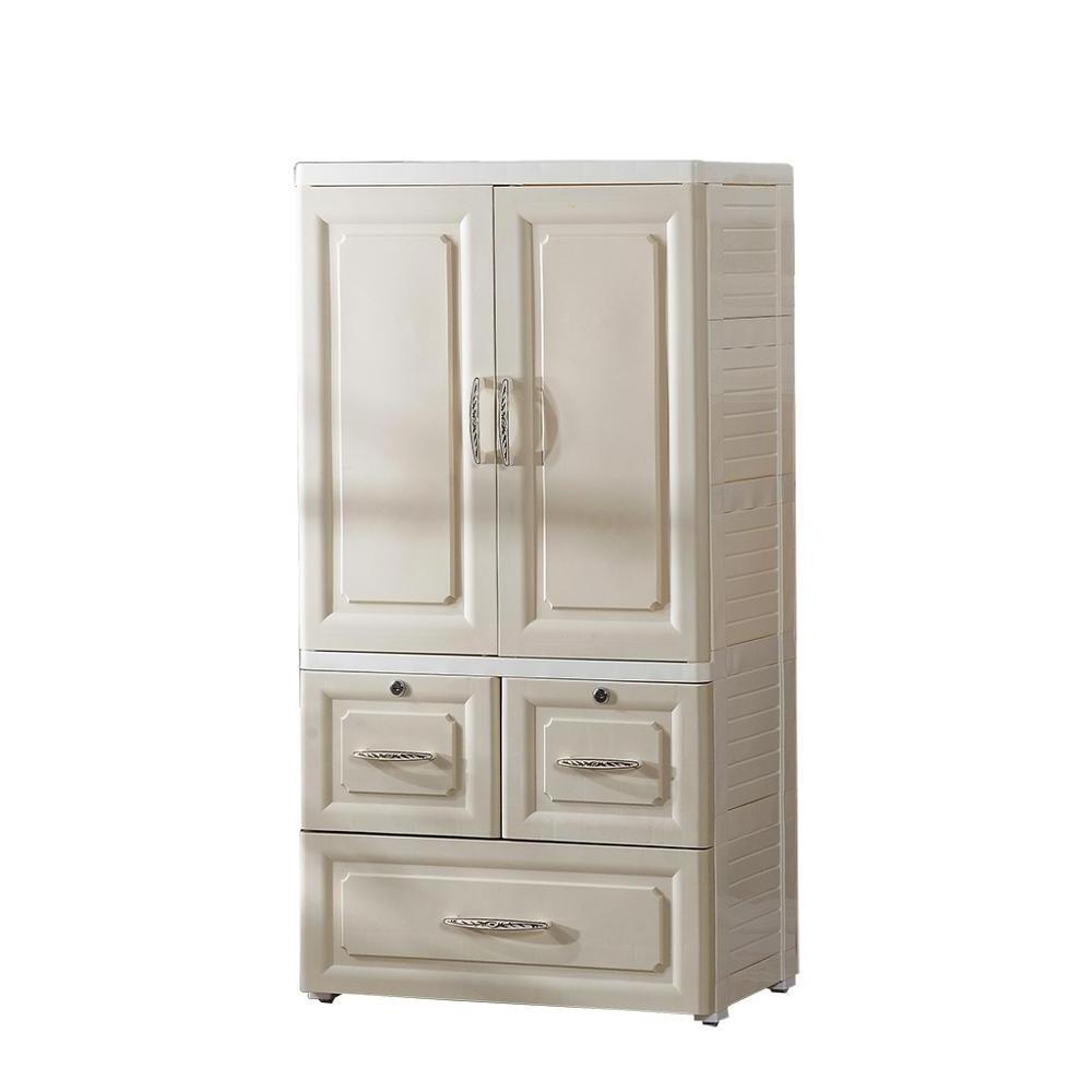 European cheap price plastic clothes cabinet wardrobe drawer plastics storage cabinet