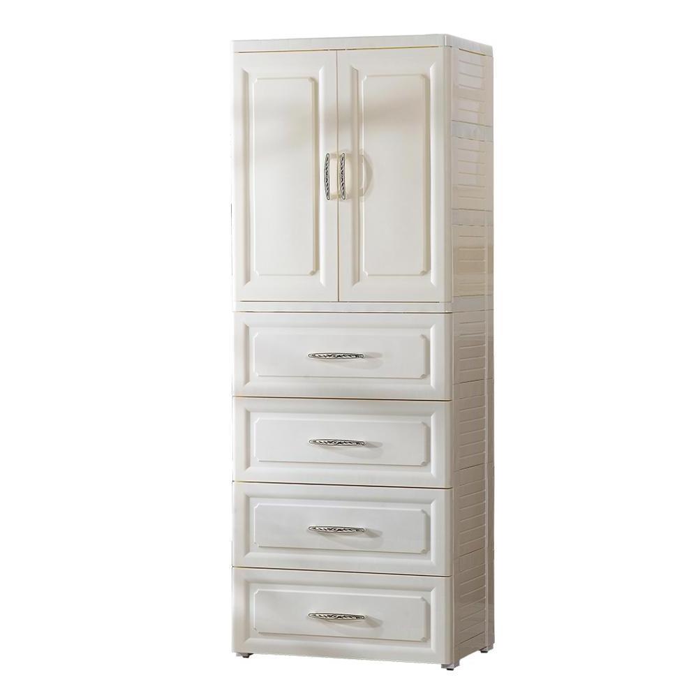 European cheap price plastic clothes cabinet wardrobe drawer plastics storage cabinet