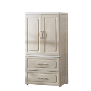 European cheap price plastic clothes cabinet wardrobe drawer plastics storage cabinet