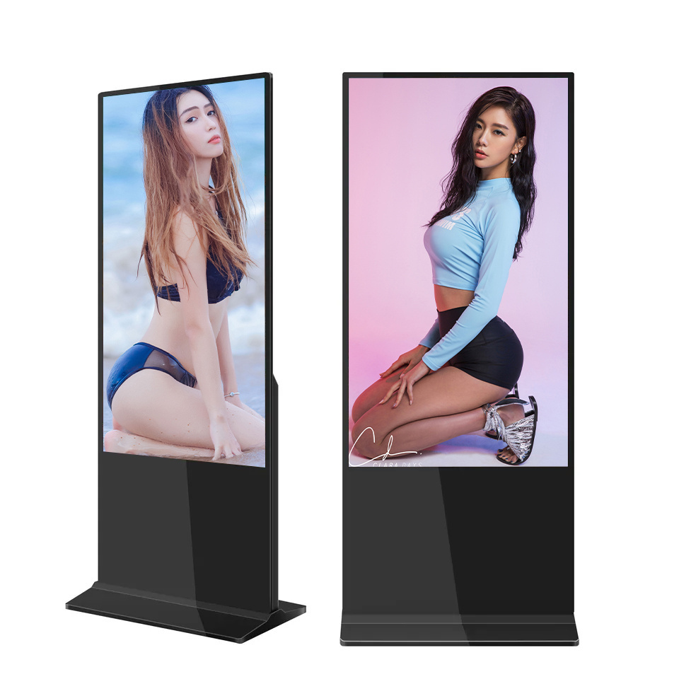 55 inch indoor Digital Signage advertising LCD player Touch Screen  inch Commercial Screen Floor Standing Kiosk