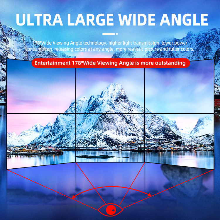 46 49 65 inch ultra narrow bezel 3x4 4x4 splicing screen lcd video wall large full hd big lcd panel advertising display screen