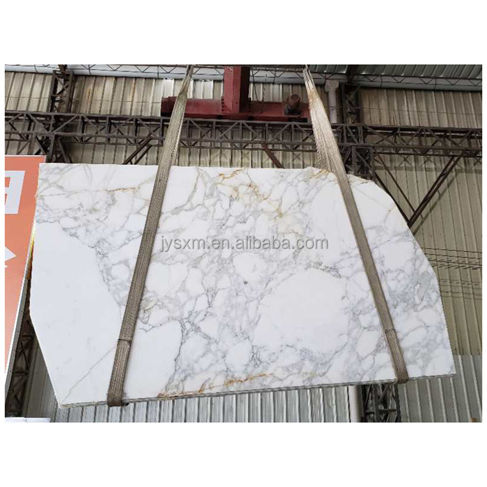 White Calacatta Gold Marble Tile and Calacatta Gold Marble Slab