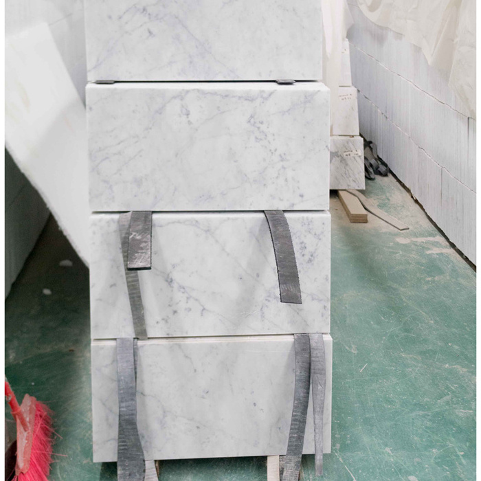 Marble Tile for Home Decoration Factory Price Imported Italian Carrara White Modern Luxury Tiles Home Office Polished 100 Piece