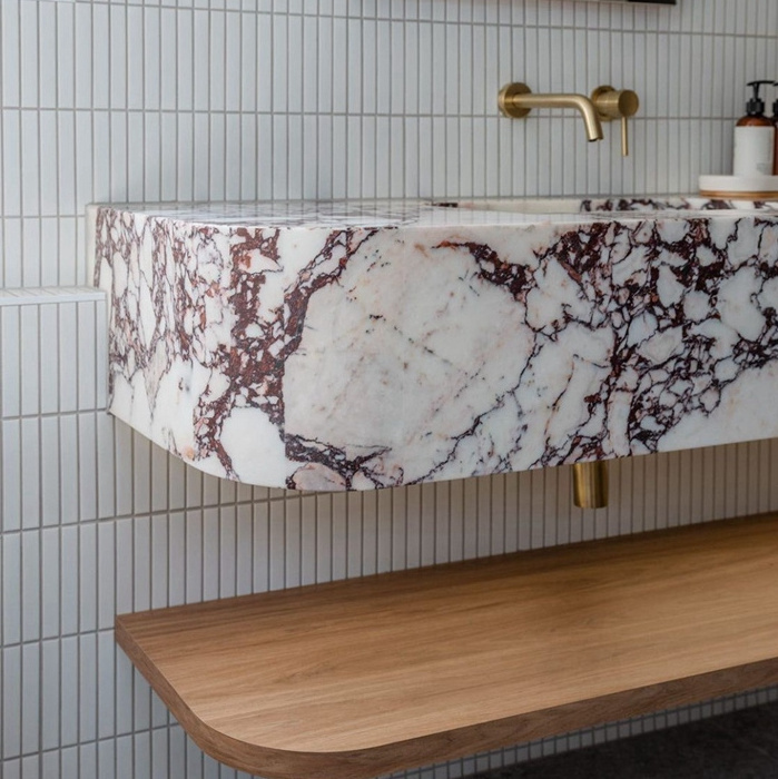 Custom Calacatta Viola Marble Surfaces - Luxury Italian Stone for Exclusive Interiors, Countertops and Feature Walls