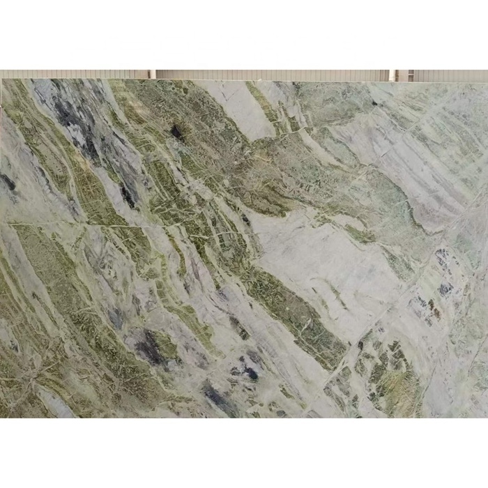 JYS Wholesale China New Ice Green Marble Slabs, Customizable for Countertops, Stairs, Wall Cladding, floor tiles