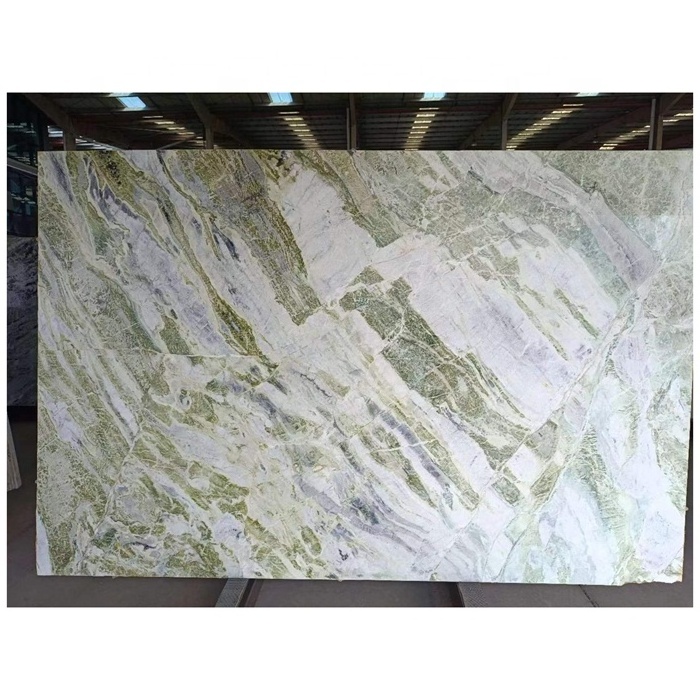 JYS Wholesale China New Ice Green Marble Slabs, Customizable for Countertops, Stairs, Wall Cladding, floor tiles