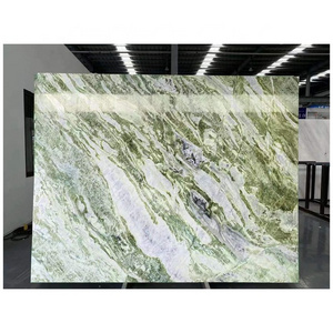 JYS Wholesale China New Ice Green Marble Slabs, Customizable for Countertops, Stairs, Wall Cladding, floor tiles