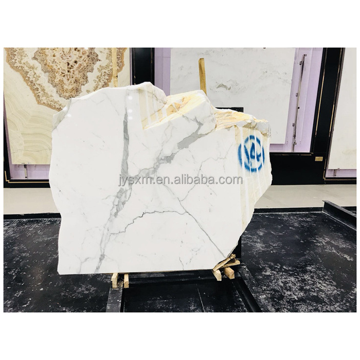 Natural Stone White Marble High Quality White Rough Marble Block