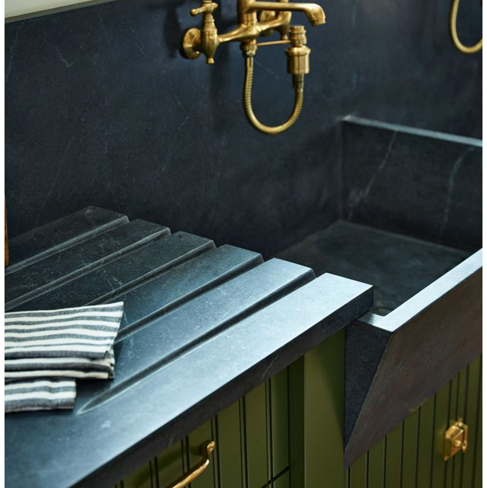 Customize Black Limestone Countertop - Handcrafted Natural Stone Surfaces for Kitchen and Bathroom Vanities Blue Limestone