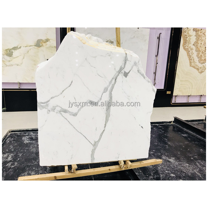 Natural Stone White Marble High Quality White Rough Marble Block