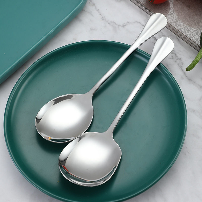 High Quality Rice Salad Soup  Serving Spoon Stainless Steel Large Serving Spoons for Buffet Restaurant