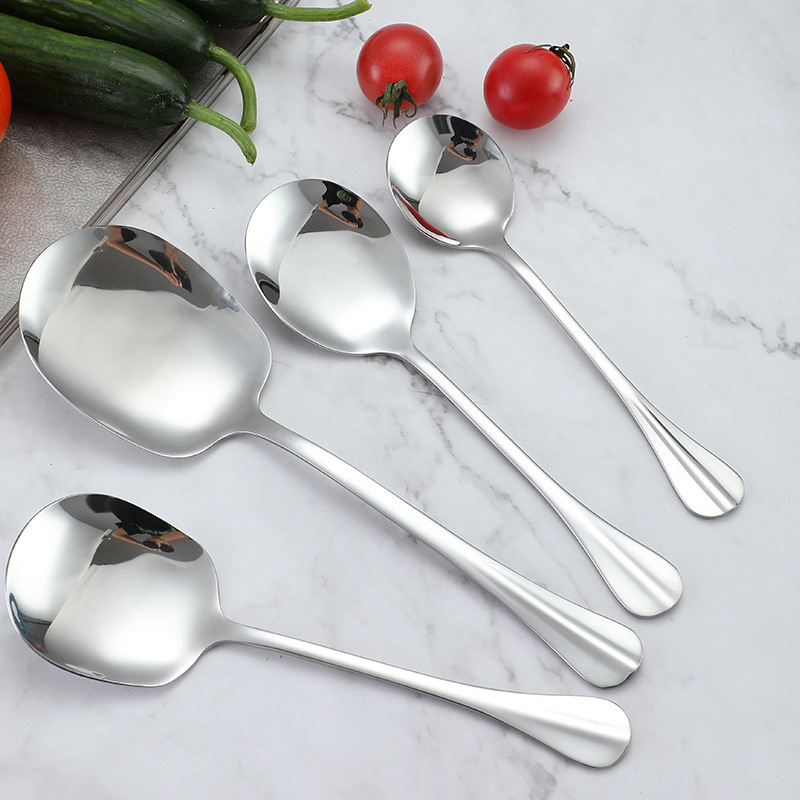 High Quality Rice Salad Soup  Serving Spoon Stainless Steel Large Serving Spoons for Buffet Restaurant