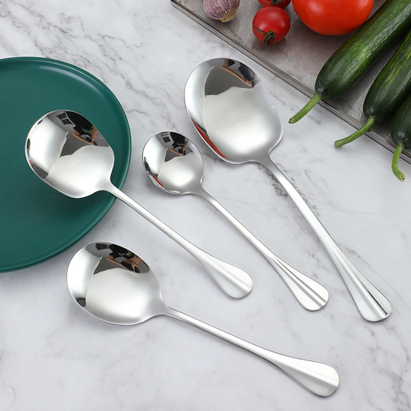 High Quality Rice Salad Soup  Serving Spoon Stainless Steel Large Serving Spoons for Buffet Restaurant