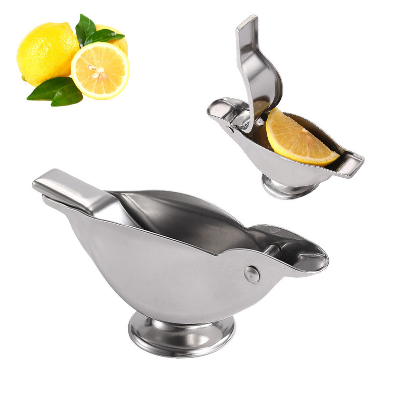 New Design Portable Stainless Steel 304 Manual Fruit Lemon Juicer Hand Lemon Squeezer Bird