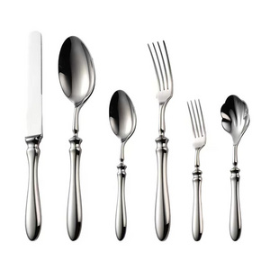 Retro Stainless Steel Gourd Shape Handle Dinner Spoon Fork Set