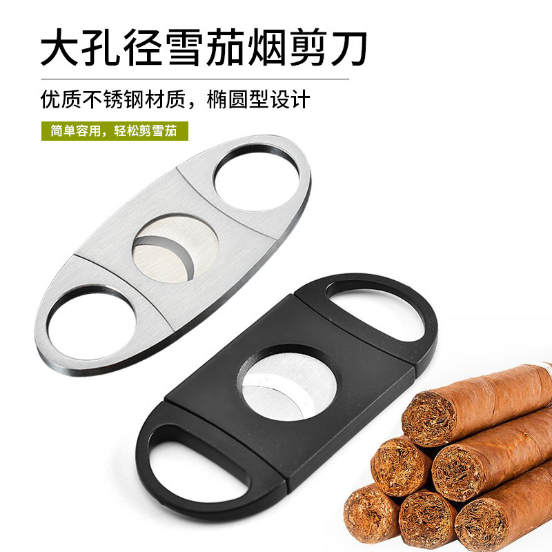 Trending Products  New Arrivals Cigar Accessories Custom Logo Metal Min Cut Cigar Cutter For Smoking