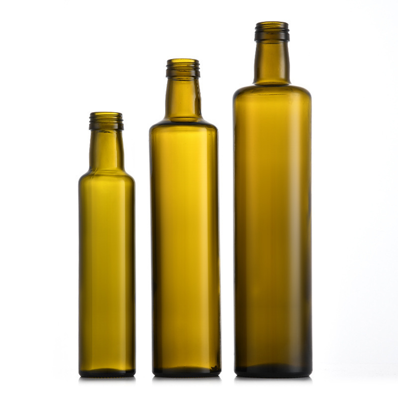 Wholesale Empty 100ml /250ml /500ml /750ml /1000ml Square and Round Cooking Oil Olive Oil Bottles with Metal Lid