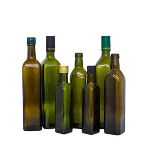 Wholesale Empty 100ml /250ml /500ml /750ml /1000ml Square and Round Cooking Oil Olive Oil Bottles with Metal Lid