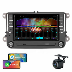 7 inch Dashboard 2+32GB 2+64GB Wireless Carplay Android Auto 2 Din GPS Navigation DSP FM AM RDS Radio Car Stereo For Volkswagen