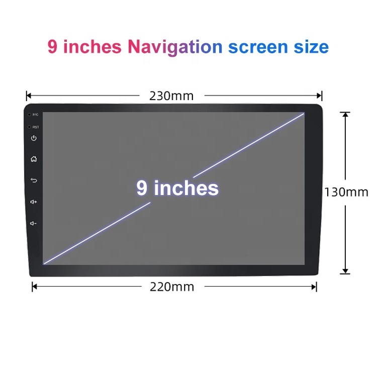 Jmance 9 inch IPS 1280*720 Touch Screen 2+32GB 2+64GB Wired Wireless Carplay Android Auto Radio Smart Car DVD Player With AHD