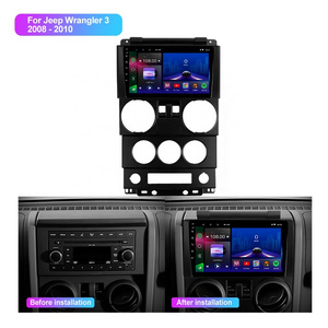 Jmance 9" Car Android Player Radio 2 Din Carplay Android Auto For Jeep Wrangler 3 2008 - 2010 Frame Navigation Multimedia