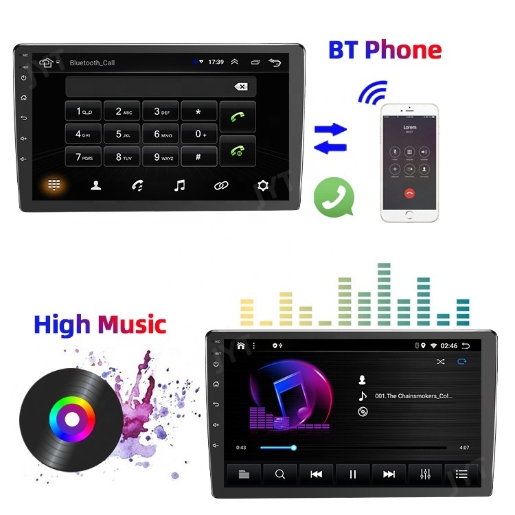 Best Selling 9Inch  Ram 2Gb Rom 32Gb 4G Universal Bt Wifi Gps Car Media Player 2Din Radio Navigation