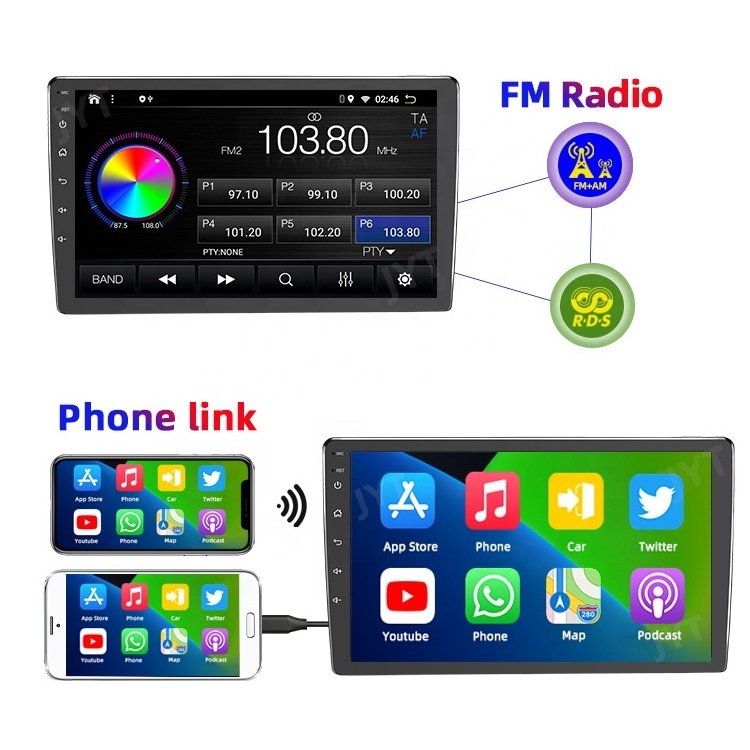 Best Selling 9Inch  Ram 2Gb Rom 32Gb 4G Universal Bt Wifi Gps Car Media Player 2Din Radio Navigation