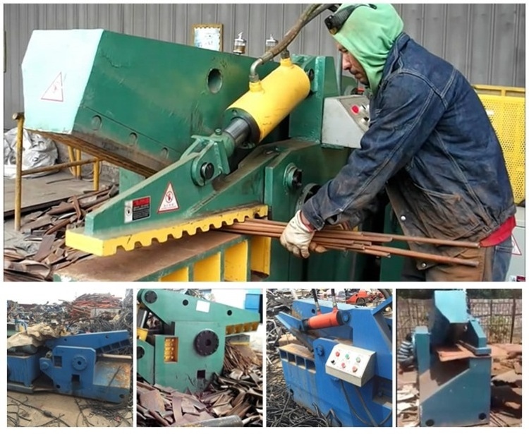 Small Square Hydraulic Alligator Shear Cutter Machine Scrap Metal  Mobile Shear