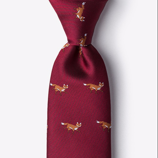 100% Quality Silk Necktie Business Custom Logo Print Tie