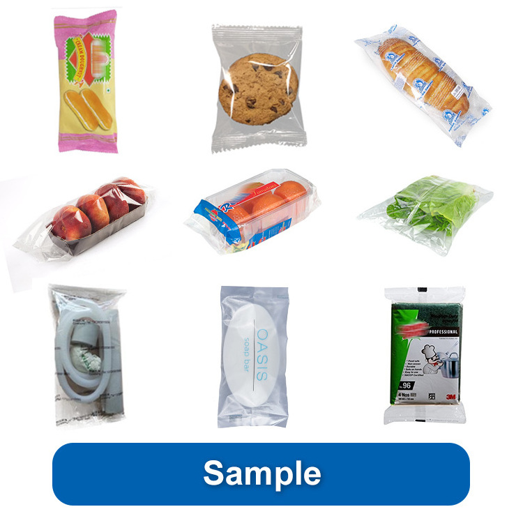 Automatic plastic tray pillow bag package momo samosa dumplings frozen food packaging machine