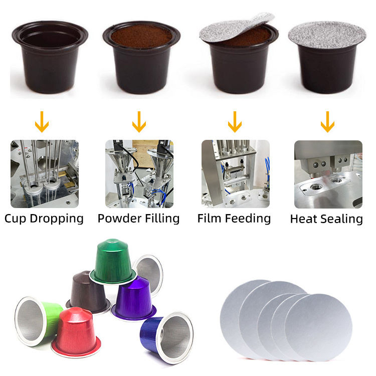 Coffee Pod Cup Packaging Machine High Speed Full Automatic Nespresso Coffee K Cup Filling Packing Machine