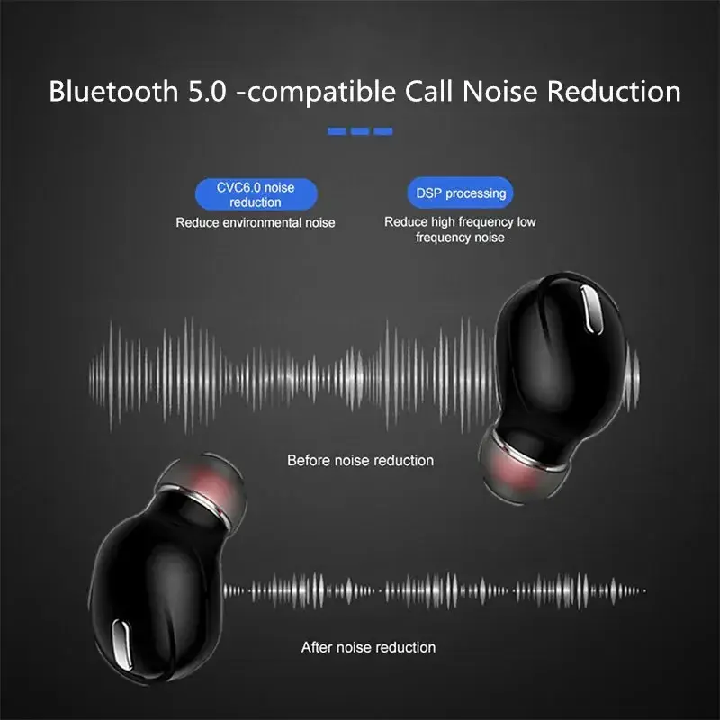 X9 Wireless Headphones Bluetooth 5.0 With Mic Single in-Ear Sports Waterproof TWS Earbuds Bluetooth Handsfree Headset