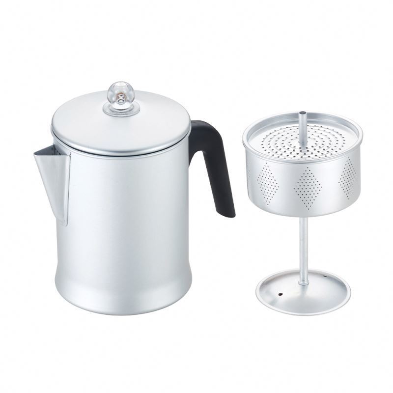 Free Sample BSCI New Design Outdoor Wholesale Camping Foldable Kettle Coffee Percolator Camping With Cup