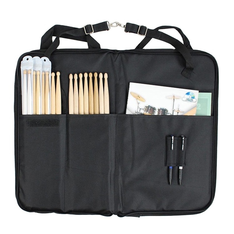 Free Sample Custom Logo Percussion Drumstick Mallet Bag Case Portable Wood Drum Stick Holder Bags