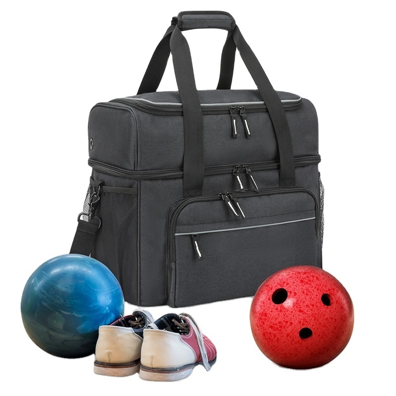 Free Sample BSCI Custom Heavy Duty Outdoor bowling Ball Tote Bag large capacity sports Bowling Bags