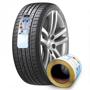 Strong Adhesion Tire Label Sticker Custom Printed PP / PE / PVC Vinyl Label For Tire Label Car Tire Label Sticker