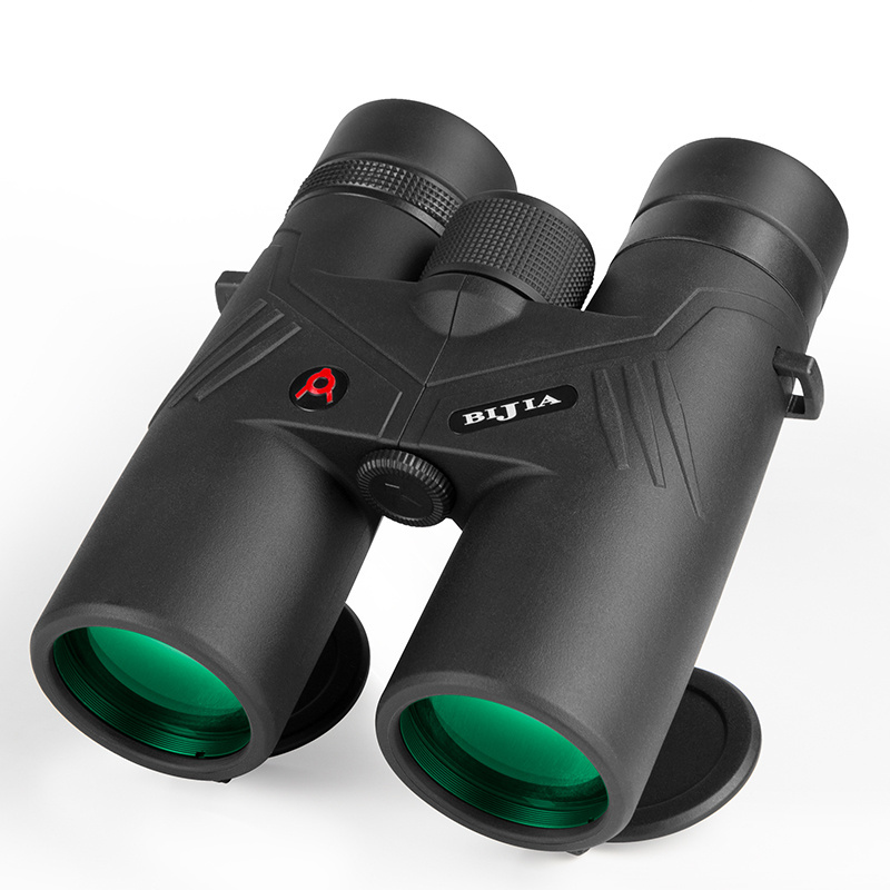 BIJIA 10x42 IP67 Waterproof Binoculars High Quality BAK4 Prism HD Low Light Vision for Hiking Bird Watching Hunting