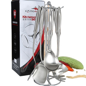 Premium Home Kitchen Supplies Eco Friendly cooking tools 6 Pcs Stainless Steel Kitchen Utensils