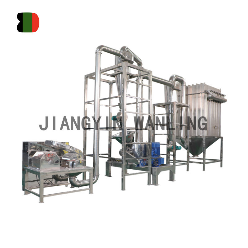 WFJ WJT dry black leaf moringa green tea leaf salt pepper powder pulverizer grinder milling crushing machine