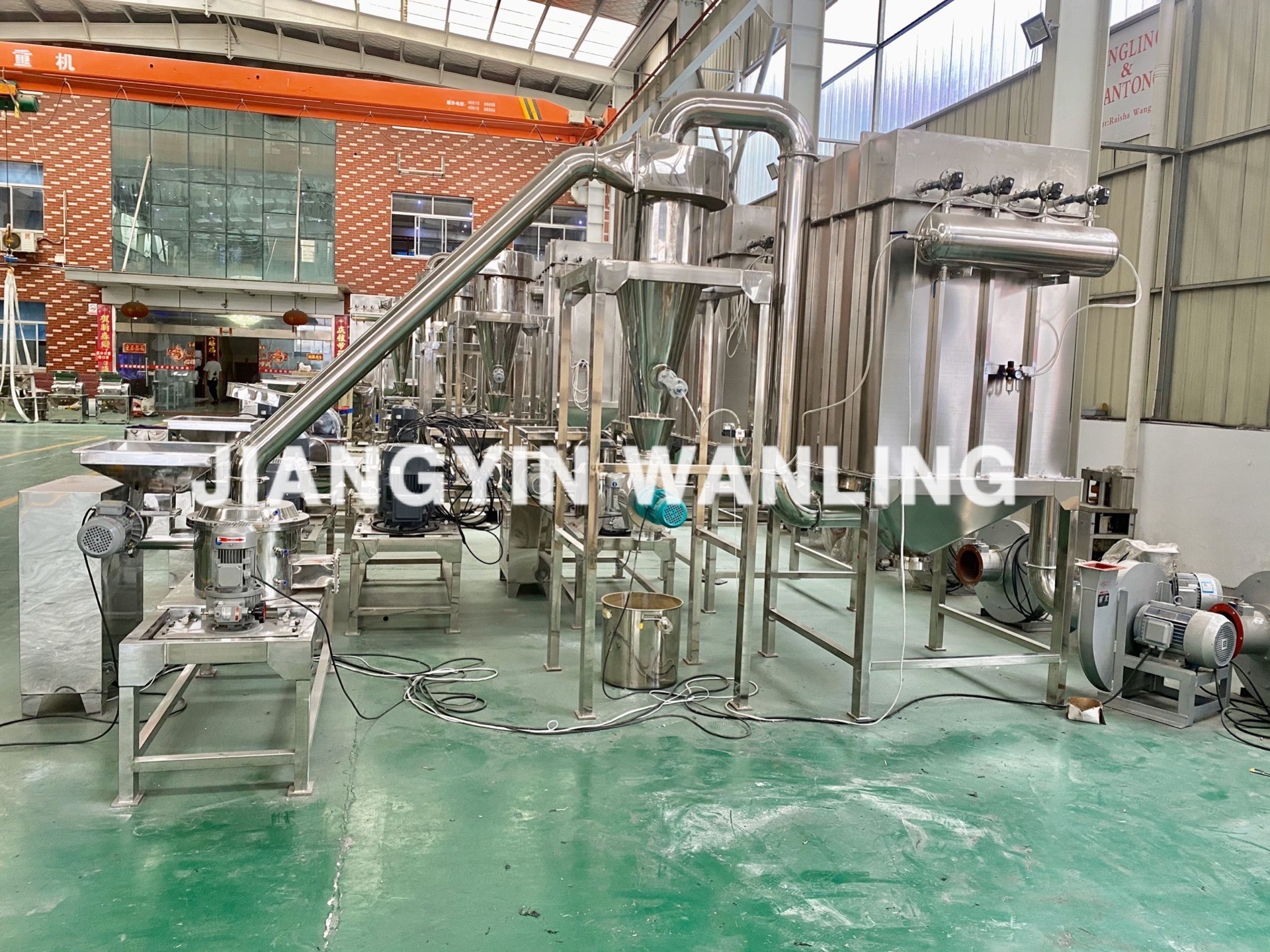 WLM stainless steel mushroom herb grinding crushing fine powder making air classifier mill machine