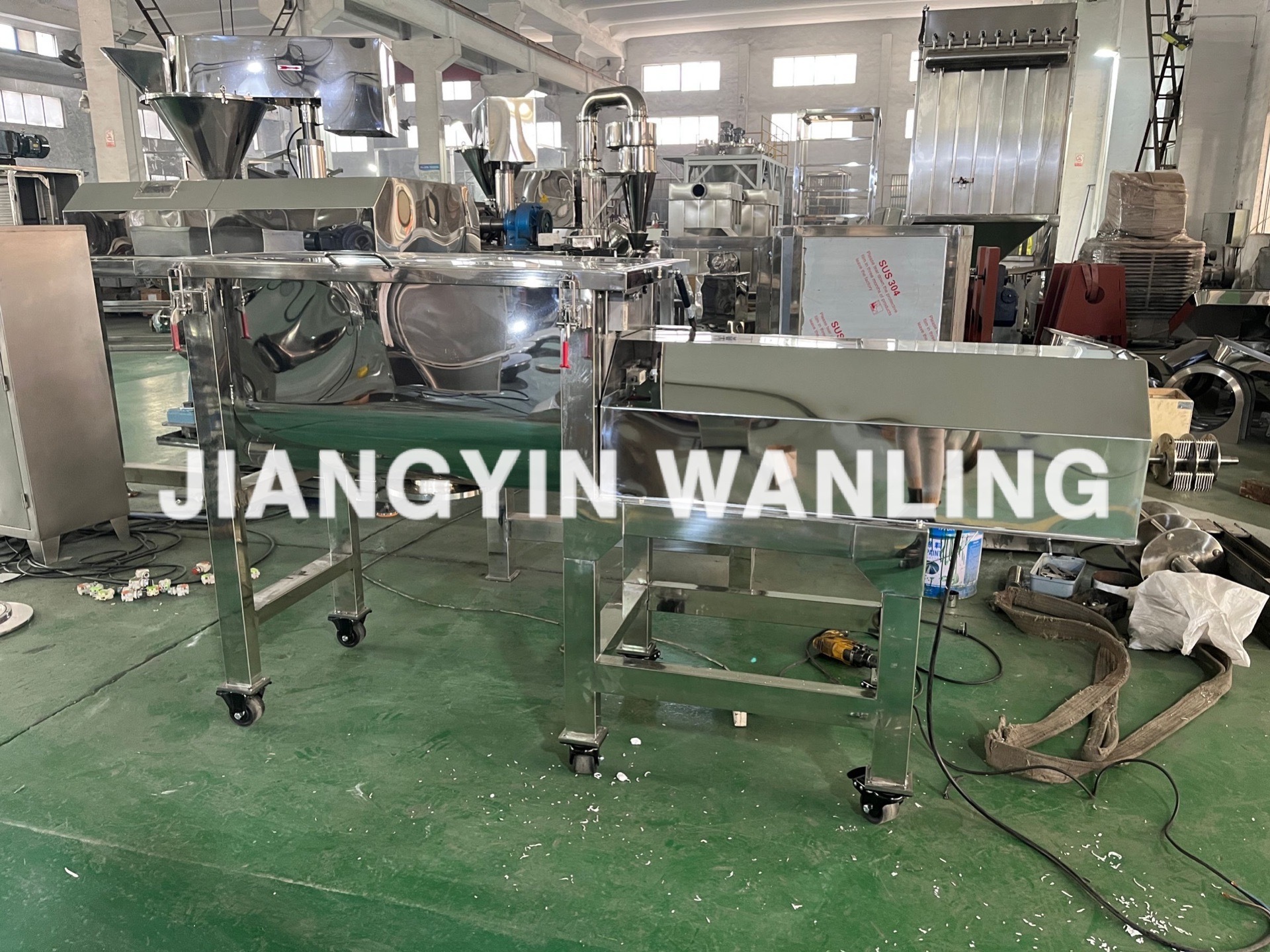 WLLD industrial dry powder ribbon mixer feed fertilizer mixing blending machine price